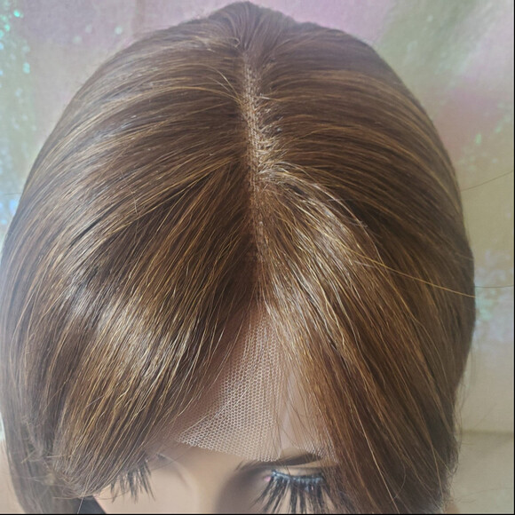 HD transparent lace front bob wig main image 6